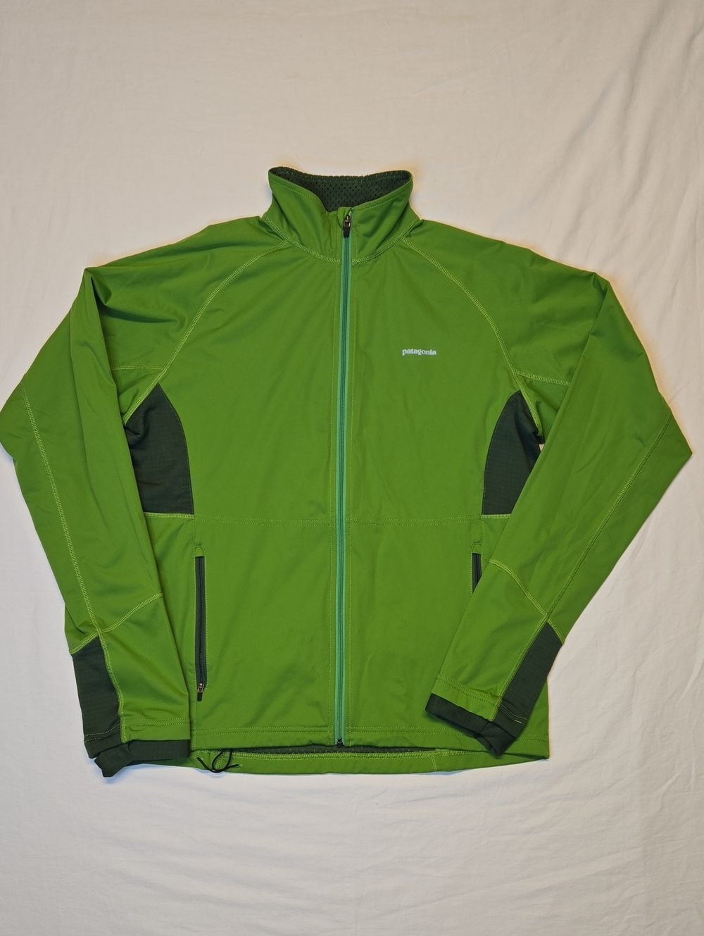 Patagonia Green Full‑Zip Soft Shell  Active Polyester Jacket